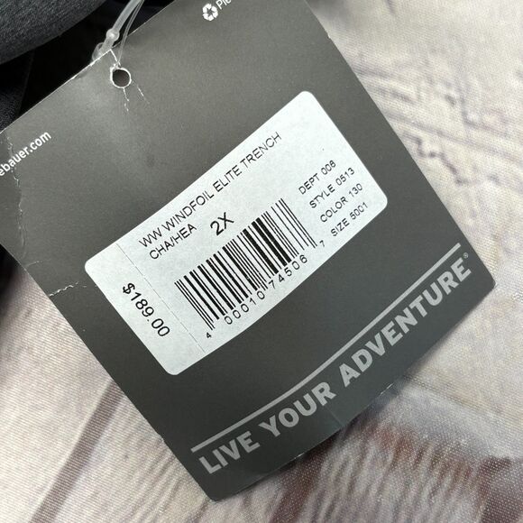 NWT Eddie Bauer Women 2X Windfoil Elite Soft Shell Trench Coat Jacket C065 -30 - Picture 10 of 16